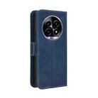 For Realme 13+ 5G Global Skin Feel Calf Texture Card Slots Leather Phone Case(Blue) - 3