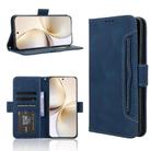 For Realme 14 Pro+ 5G Skin Feel Calf Texture Card Slots Leather Phone Case(Blue) - 1