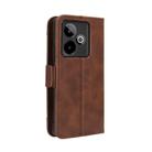 For Realme GT 7 5G Skin Feel Calf Texture Card Slots Leather Phone Case(Brown) - 3