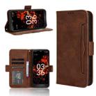 For Orbic Fun+ 4G Skin Feel Calf Texture Card Slots Leather Phone Case(Brown) - 1