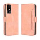 For TCL 40 XE 5G Skin Feel Calf Texture Card Slots Leather Phone Case(Pink) - 2