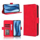 For TCL 40 XE 5G Skin Feel Calf Texture Card Slots Leather Phone Case(Red) - 1