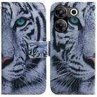 For Tecno Camon 20 Pro 5G Coloured Drawing Flip Leather Phone Case(Tiger) - 1