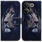 For Tecno Camon 20 Pro 5G Coloured Drawing Flip Leather Phone Case(Lion) - 1