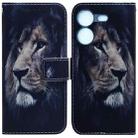 For Tecno Pova 5 Coloured Drawing Flip Leather Phone Case(Lion) - 1