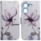 For Tecno Pova 5 Coloured Drawing Flip Leather Phone Case(Magnolia) - 1