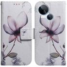 For Tecno Spark 10 5G Coloured Drawing Flip Leather Phone Case(Magnolia) - 1