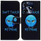 For Tecno Spark 10 Pro Coloured Drawing Flip Leather Phone Case(Anger) - 1