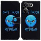 For Tecno Camon 20 Pro 4G / 20 Coloured Drawing Flip Leather Phone Case(Anger) - 1