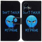 For Tecno Pova Neo 3 Coloured Drawing Flip Leather Phone Case(Anger) - 1