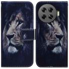 For Tecno Spark 20 Pro+ 4G Coloured Drawing Flip Leather Phone Case(Lion) - 1