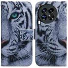 For Tecno Camon 30 Premier 5G Coloured Drawing Flip Leather Phone Case(Tiger) - 1