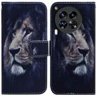 For Tecno Camon 30 Premier 5G Coloured Drawing Flip Leather Phone Case(Lion) - 1