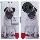 For Tecno Camon 30 Pro CL8 Coloured Drawing Flip Leather Phone Case(Pug) - 1