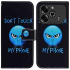 For Tecno Pova 6 Pro / Pova 6 Coloured Drawing Flip Leather Phone Case(Anger) - 1