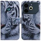 For Tecno Pova 6 Neo Coloured Drawing Flip Leather Phone Case(Tiger) - 1
