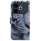 For Tecno Pova 6 Neo Coloured Drawing Flip Leather Phone Case(Tiger) - 3