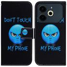 For Tecno Pova 6 Neo Coloured Drawing Flip Leather Phone Case(Anger) - 1