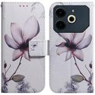 For Tecno Pova 6 Neo Coloured Drawing Flip Leather Phone Case(Magnolia) - 1
