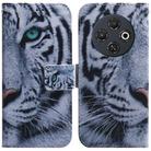 For Tecno Spark 30C Coloured Drawing Flip Leather Phone Case(Tiger) - 1