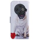 For Tecno Spark 30C Coloured Drawing Flip Leather Phone Case(Pug) - 3