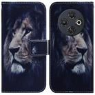 For Tecno Spark 30C Coloured Drawing Flip Leather Phone Case(Lion) - 1