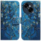 For Tecno Spark Go 1 / Pop 9 Pro Coloured Drawing Flip Leather Phone Case(Apricot) - 1