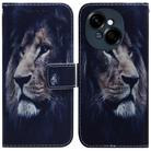For Tecno Spark Go 1 / Pop 9 Pro Coloured Drawing Flip Leather Phone Case(Lion) - 1
