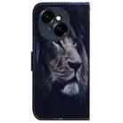 For Tecno Spark Go 1 / Pop 9 Pro Coloured Drawing Flip Leather Phone Case(Lion) - 3