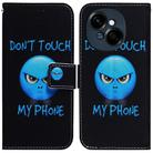 For Tecno Spark Go 1 / Pop 9 Pro Coloured Drawing Flip Leather Phone Case(Anger) - 1