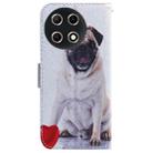 For Tecno Camon 30S / Camon 30S Pro Coloured Drawing Flip Leather Phone Case(Pug) - 3