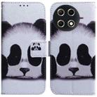 For Tecno Camon 30S / Camon 30S Pro Coloured Drawing Flip Leather Phone Case(Panda) - 1