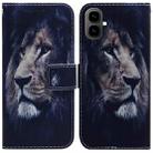 For Tecno Pop 10 / Spark Go 2 4G Coloured Drawing Flip Leather Phone Case(Lion) - 1