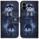 For Tecno Pop 10 / Spark Go 2 4G Coloured Drawing Flip Leather Phone Case(Wolf and Dog) - 1
