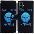 For Tecno Pop 10 / Spark Go 2 4G Coloured Drawing Flip Leather Phone Case(Anger) - 1