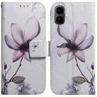 For Tecno Pop 10 / Spark Go 2 4G Coloured Drawing Flip Leather Phone Case(Magnolia) - 1