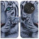 For Tecno Pop 9 5G / Spark 30C 5G Coloured Drawing Flip Leather Phone Case(Tiger) - 1