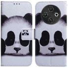 For Tecno Pop 9 5G / Spark 30C 5G Coloured Drawing Flip Leather Phone Case(Panda) - 1