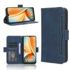 For vivo Y100 5G Skin Feel Calf Texture Card Slots Leather Phone Case(Blue) - 1