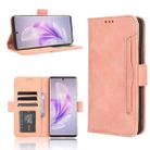 For vivo S17 5G / S17 Pro Skin Feel Calf Texture Card Slots Leather Phone Case(Pink) - 1