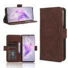 For vivo S17 5G / S17 Pro Skin Feel Calf Texture Card Slots Leather Phone Case(Brown) - 1