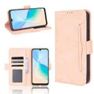 For vivo Y33T / Y33s / Y21 / Y21s Skin Feel Calf Texture Card Slots Leather Phone Case(Pink) - 1