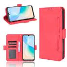 For vivo Y33T / Y33s / Y21 / Y21s Skin Feel Calf Texture Card Slots Leather Phone Case(Red) - 1