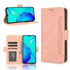 For vivo Y35+ 5G Skin Feel Calf Texture Card Slots Leather Phone Case(Pink) - 1