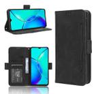 For vivo Y35+ 5G Skin Feel Calf Texture Card Slots Leather Phone Case(Black) - 1