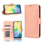 For vivo Y16 / iQOO Z7i Skin Feel Calf Texture Card Slots Leather Phone Case(Pink) - 1