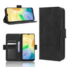 For vivo Y16 / iQOO Z7i Skin Feel Calf Texture Card Slots Leather Phone Case(Black) - 1