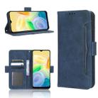 For vivo Y16 / iQOO Z7i Skin Feel Calf Texture Card Slots Leather Phone Case(Blue) - 1