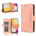 For vivo Y27 / Y36 5G / 4G Skin Feel Calf Texture Card Slots Leather Phone Case(Pink) - 1