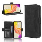 For vivo Y27 / Y36 5G / 4G Skin Feel Calf Texture Card Slots Leather Phone Case(Black) - 1